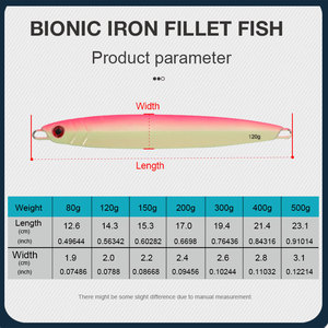 Señuelo de Pesca de Arrastre TG de 300g/400g/500g, Jig Metálico para Agua Salada, para Lubina y Caballa <span class=keywords><strong>Española</strong></span> - Product Image 6