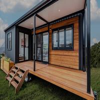Maison préfabriquée moderne en acier de 20 pieds, kit plat, petite maison modulaire pour usage extérieur, prix usine