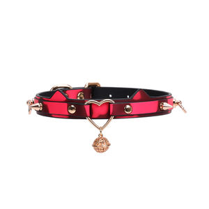 Collar de campana de oreja de gato sensible al calor con correa para castigo y restricción, juguete fetiche para adultos con función mágica de cambio de color - Product Image 3