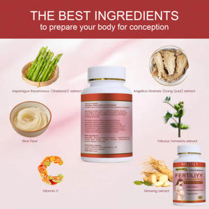여성 불임 보조 천연 허브 비타민 및 인삼 보충제 여성 건강 관리 약 - Product Image 5