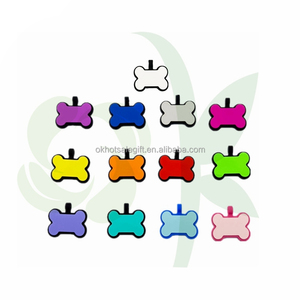 OKSILICONE Silicone <strong>Pet</strong> Tags Wholesale <strong>Pet</strong> Name Tags Customized <strong>Blank</strong> Name Silicone Dogs Tags - Product Image 1