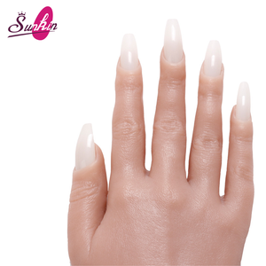 Nouveau modèle de <span class=keywords><strong>main</strong></span> en silicone pur professionnel pour la pratique de la formation des ongles avec support de bureau pour la <span class=keywords><strong>manucure</strong></span> - Product Image 4