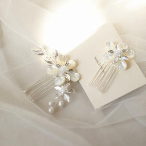 El yapımı Zarif Gelin Saç Tokası Dekorasyon Çiçek Gümüş Kaplama Alaşım Düğün Saç Tarak Kadınlar için Doğum Günü Balo Yıldönümü - Product Image 5