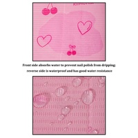 Vente flash : Nappe de table rose pour soins des ongles, extension de cils, imperméable, pour la pratique des extensions de cils, nappe de table de salon de beauté, bavoirs dentaires