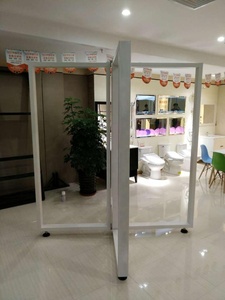 Custom Modern Style Eco-Friendly Wooden <strong>Door</strong> Display <strong>Stand</strong> with Iron Bracket for Aluminum Alloy <strong>Door</strong> Showroom Display - Product Image 3