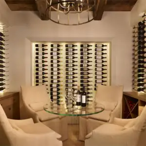 CIRI en iyi satış yüksek kalite şarap gösterim dolabı özelleştirilmiş kabine dekoratif şarap rafı