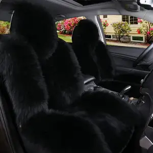 Factory sale fluffy faux fox fur car seat covers for cars TOYOTA AUDI BENZ TOYOTA PRADO