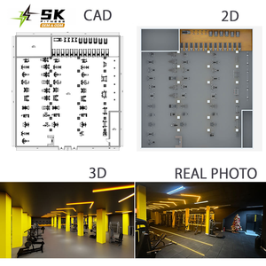 Attrezzatura da palestra commerciale SK 900sqm con gambe e macchina <span class=keywords><strong>per</strong></span> l'allenamento del torace-costruzione in acciaio resistente <span class=keywords><strong>per</strong></span> Hotel/casa centro Fitness - Product Image 5