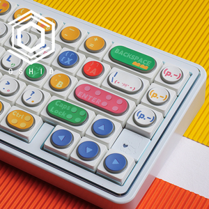 OSHID <span class=keywords><strong>Jumpy</strong></span> Bricks Dye-Sub RGB Keycaps Cherry Profile Colorful Building Block Style pour clavier mécanique Keycaps personnalisés - Product Image 5