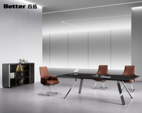 Table de conférence haut de gamme luxueuse, design moderne et contemporain, bois avec MDF pour bureau, école, hôtel, salle de conférence