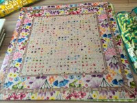 Tapis de mahjong américain de 31,5 pouces, motifs variés sur cadre en osier, tapis antidérapant et insonorisant pour jeux en famille
