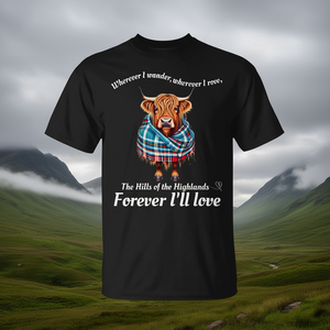 Camiseta Highland Cow de ascendencia escocesa con diseño del poema de Robert Burns - Product Image 3