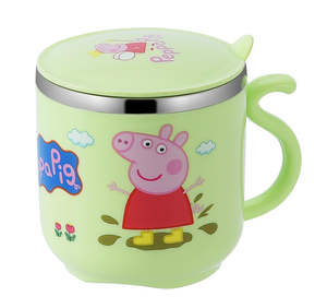 Tasse carton à eau pour enfants, 304 en acier inoxydable 270, ml, tasse double paroi, isolée, originale, avec poignée et couvercle, vente en gros - Product Image 5