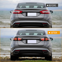 Luces LED Modificadas para Automóvil TT-ABC de Fácil Instalación, Plug and Play, para Ford Fusion Mondeo 2013 2014 2015 2016, Luces Traseras Ahumadas