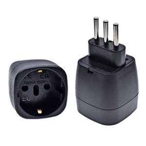 Indonésie Allemagne Europea <span class=keywords><strong>Adaptateur</strong></span> de voyage 10A/16A <span class=keywords><strong>Prise</strong></span> à 2 broches rondes - Product Image 3