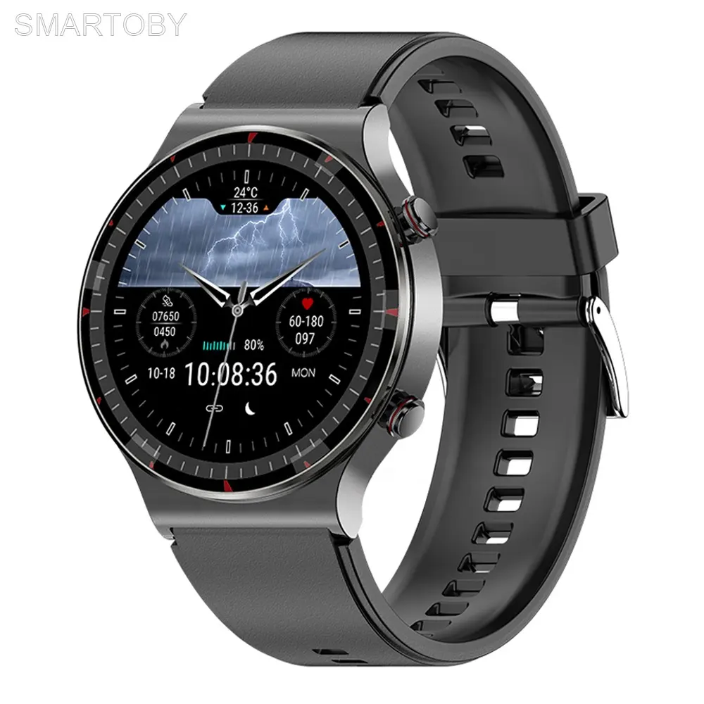 SMARTOBY G08 Medical Grade ECG Smartwatch with Infrared Blood Oxygen Measuring Tracker Blood Pressure Smart Watch Bracelet