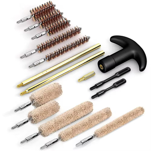 Kit de nettoyage 16 pièces avec tiges en laiton, brosses en bronze et serpillières en coton, dans un étui zippé pour l'entretien des équipements d'extérieur - Product Image 5