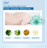 Produit de soin de la peau de marque privée extraits de plantes naturelles biologiques Aloe & Hamamelis nettoyage et rétrécissement des pores ensemble de soins de la peau coréen