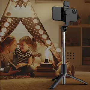 Monopod Lipat Tripod Tongkat Swafoto Nirkabel Dropshipping untuk Iphone untuk Huawei Samsung Stik Swafoto Q02s Semua Smartphone