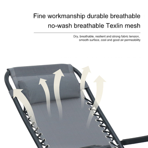 Ghế xếp thư giãn ngoài trời câu cá, ghế nằm không trọng lực, ghế bãi biển di động - Product Image 3