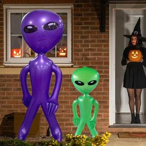 ของเล่นเอเลี่ยนเป่าลม PVC พลาสติกทนทาน ของตกแต่งฮาโลวีน การ์ตูน สำหรับทุกเพศ 14 ปีขึ้นไป ผลิตในจีน รุ่น YX-0218 - Product Image 4