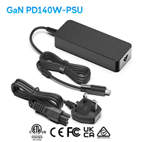 Adaptateur d'alimentation USB-C PD140W GaN à verrouillage par vis pour PC médical, industriel, PoE, AV, Edge Computing, station de travail mobile