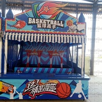 Tolefun personnalisé intérieur métal PP Knock-Em-Down champ de foire carnaval cabine de jeu lumières colorées parc d'aventure attraction foraine