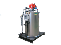 WILFORD Boiler Uap Mini LPG 300kg Tekanan Rendah Vertikal Struktur Tabung Air Tingkat Keamanan Tinggi Garansi 1 Tahun