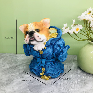 Nuevas artesanías de resina de gran venta, adornos de hucha para perros pequeños adecuados para regalos de escritorio para sala de estar - Product Image 3