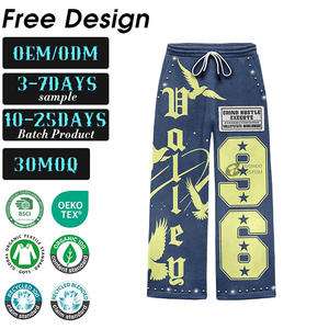 Pantalon de survêtement décontracté pour homme et femme, de haute qualité, avec logo personnalisé, 100% coton, polaire, séchage rapide, streetwear, sport, coupe droite - Product Image 1