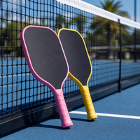 Raquette de pickleball en fibre de carbone brute Lingjun T700 PRO, bord allongé de 16 mm, norme USAPA, raquette professionnelle, logo personnalisé OEM ODM
