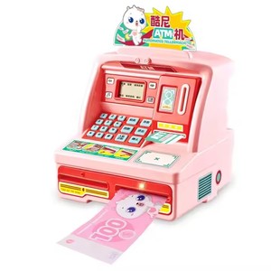 Hucha educativa Caja de ahorro de dinero, Depósito automático de plástico Cajeros Mini <span class=keywords><strong>Cajero</strong></span> Automático automático Banco de Juguetes - Product Image 1