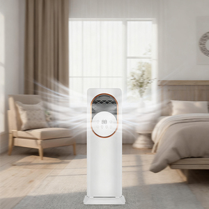 Ventilador eléctrico portátil para habitación AC, enfriador evaporativo de <span class=keywords><strong>aire</strong></span> móvil, ventilador de torre de niebla, calentador de ventilador enfriador de <span class=keywords><strong>aire</strong></span> frío y caliente - Product Image 1