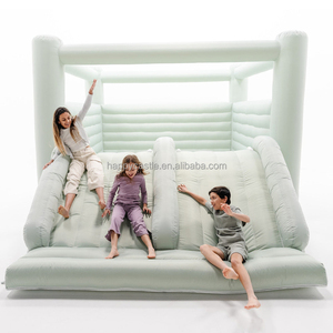 บ้านปราสาทสีขาวแบบเด้ง18X12ft พร้อมแผ่นสไลด์คู่และแผ่นกันกระแทกเพื่อการลงจอดที่นุ่มนวลเป็นพิเศษ - Product Image 5