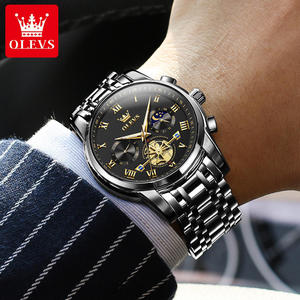   Reloj de Pulsera de Cuarzo 2859, Reloj de Acero Inoxidable para Hombre, Estilo Ejecutivo, Masculino - Product Image 4