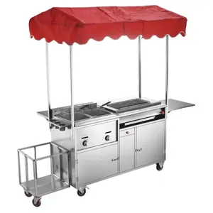 Factory supplier mobile food carts electric trailer vending hot dog cart trolley