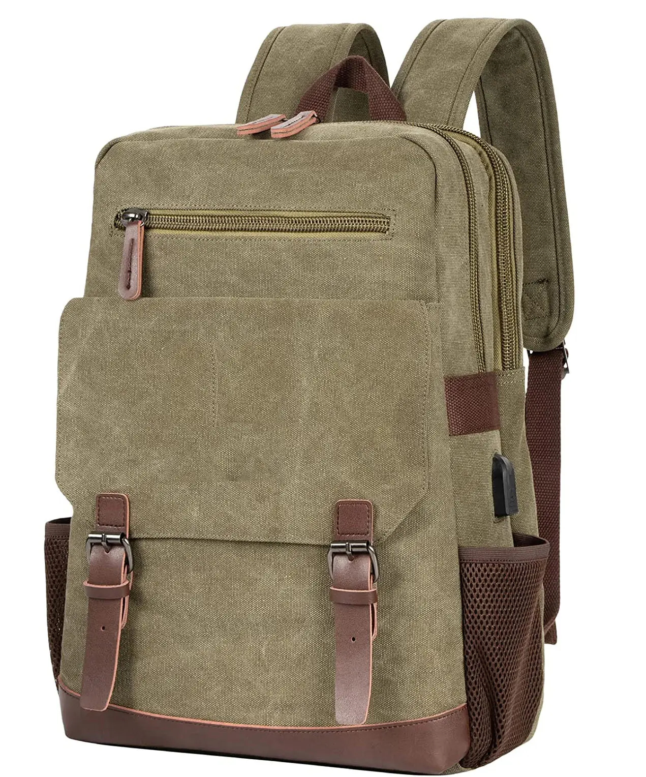 Sac à dos en toile pour ordinateur portable, sacoche de voyage Vintage de grande capacité pour Sport et plein air, décontractée, avec Port USB, nouvelle collection