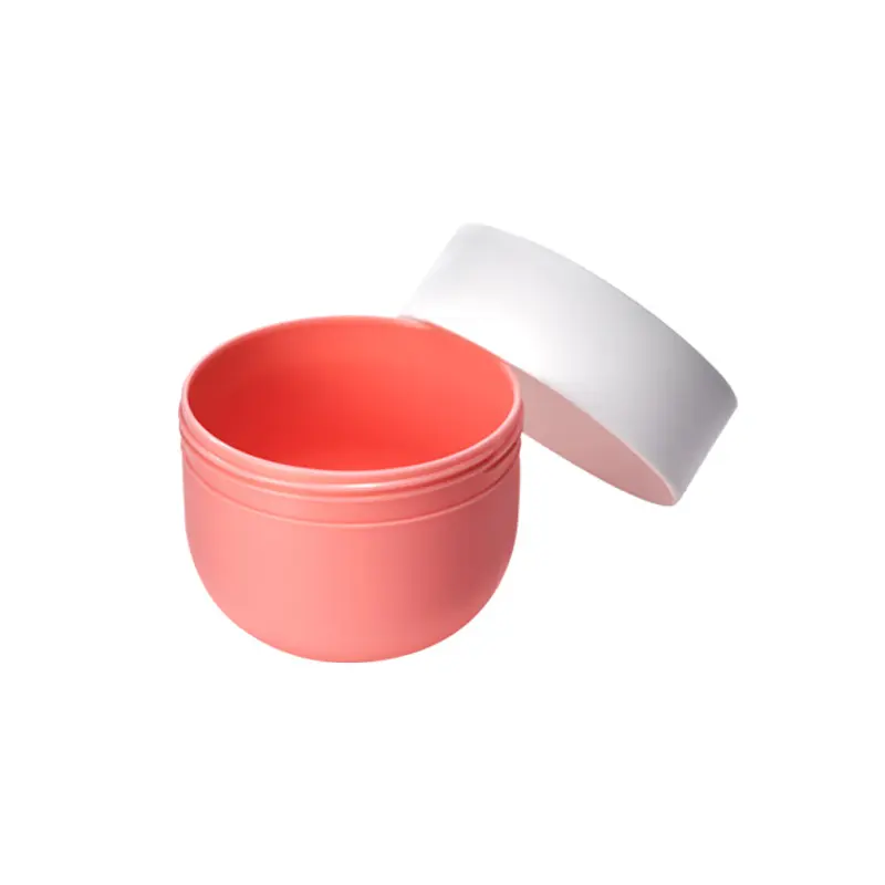 Lagermatte/matte rosa farbe 250 g Meersalz Shampooflasche Körperpeeling-Glas mit weißer Kappe