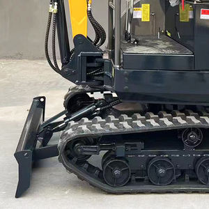 Excavadora hidráulica de orugas con cabina 0,8 t 1T 1,5 T 2T 3t, excavadora diésel de jardín - Product Image 4
