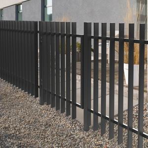 Panneaux <span class=keywords><strong>de</strong></span> clôture <span class=keywords><strong>de</strong></span> cour à lame verticale 3D en aluminium DIY Eco-Friendly Rust Free 1200mm 1600mm Metal Picket 50x10mm Clôture Panel - Product Image 3