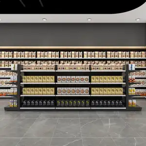 Scaffali di esposizione del negozio di alimentari scaffali del supermercato del negozio generale con RundA resistente alla moda di alta qualità