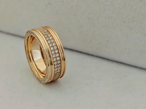 Classic Custom Luxury Women's <b>Rings</b> Trendy Anniversary Gift <b>Open</b> Design 14k/18k Gold Lab Grown Diamond Brilliant Cut Color D - Product Image 3