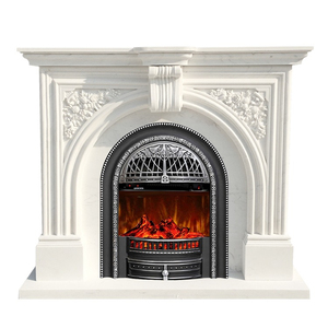 Mantel de Chimenea de Mármol Tallado a Mano, Estilo Continental, Impermeable para Uso en Interiores de Cocina - Product Image 1