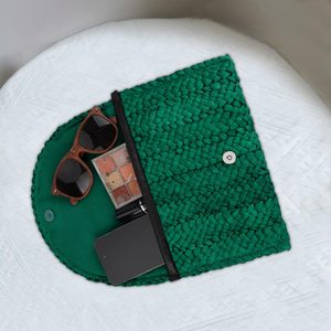 Wholesale Durable Lightweight Soft Woven <b>Straw</b> Handbag Summer Clutch Beach <b>Bags</b> for Women - Product Image 3
