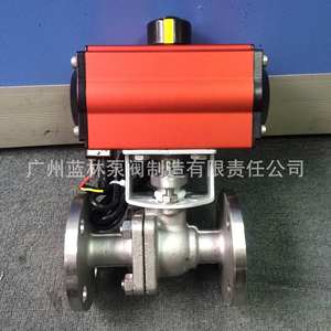 Vanne à bille pneumatique en acier inoxydable Q641F-16P Q641F-25P Q641F-40P Vanne à bille pneumatique à joint souple - Product Image 5