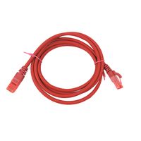 Cable de Conexión UTP Cat6 de Alta Velocidad de 10 Gbps, 28 AWG, 30 cm, 8 Conductores, Cable Ethernet Sólido de CCA con Funda Protectora Antidesgarros, Certificado RoHS y CE