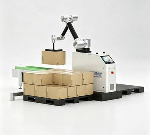 Robot Colaborativo de 6 Ejes para Paletización con Motores y PLC, Capacidad de Carga Útil de 20-50 kg, Sistema de Paletización Automática - Product Image 1