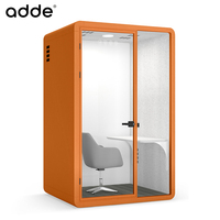 Cabine de réunion insonorisée avec ventilation intégrée, pod de bureau en aluminium, cabine téléphonique pour bibliothèque, immeuble de bureaux