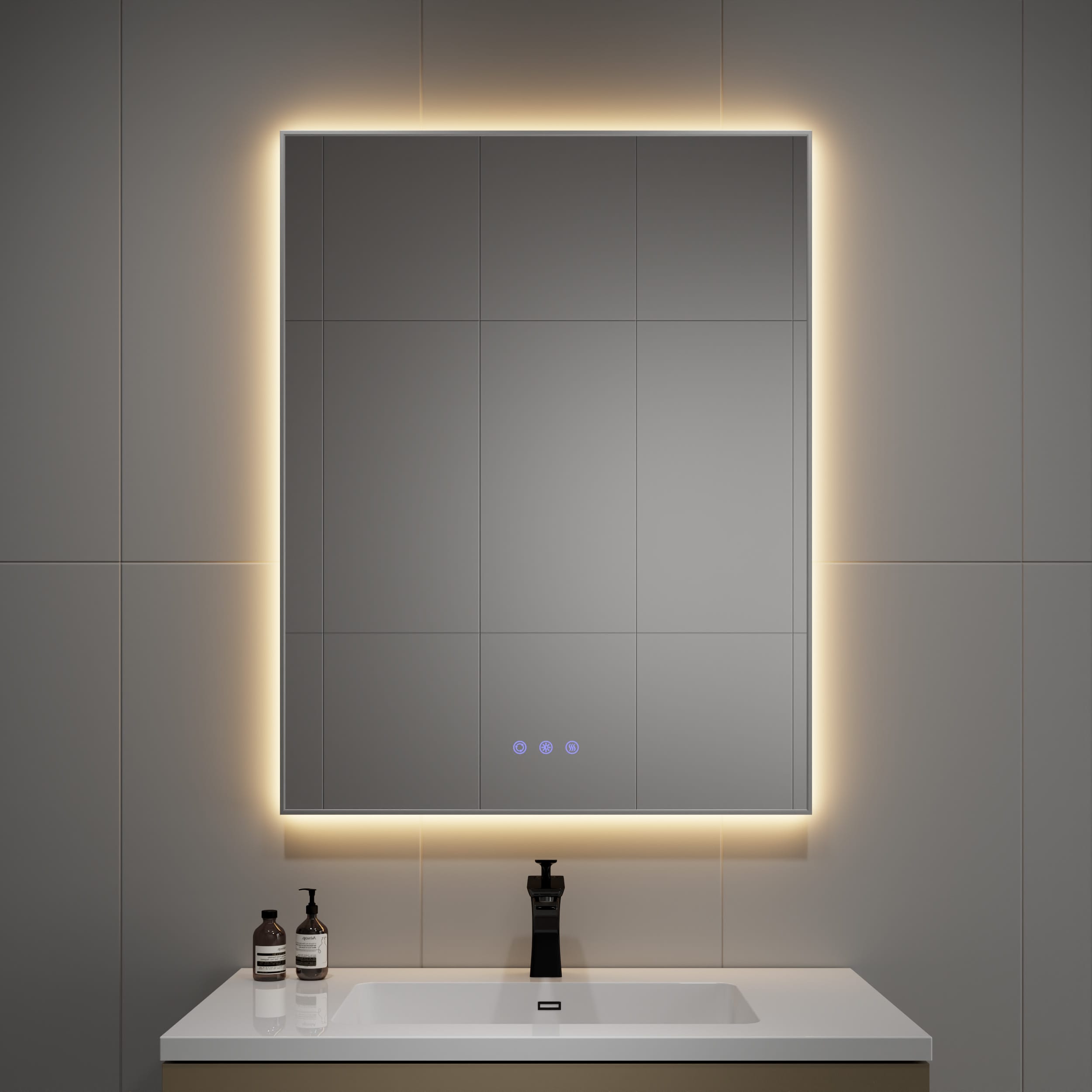 Miroir de salle de bain encadré DP387