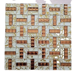 Vente en gros de <span class=keywords><strong>carreaux</strong></span> de mosaïque de <span class=keywords><strong>verre</strong></span> bon marché en bleu <span class=keywords><strong>pour</strong></span> piscines et décorations de portes - Product Image 1